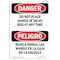 Signmission OSHA Sign, Do Not Place Hands In Valve Box Bilingual, 14in X 10in Alum, 10" W, 14" L, Spanish OS-DS-A-1014-VS-1649 - alternate 1